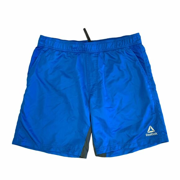 Reebok Board Shorts Men's Size XL Blue Mesh Lined Elastic Waist Drawstring Tie - Picture 1 of 10